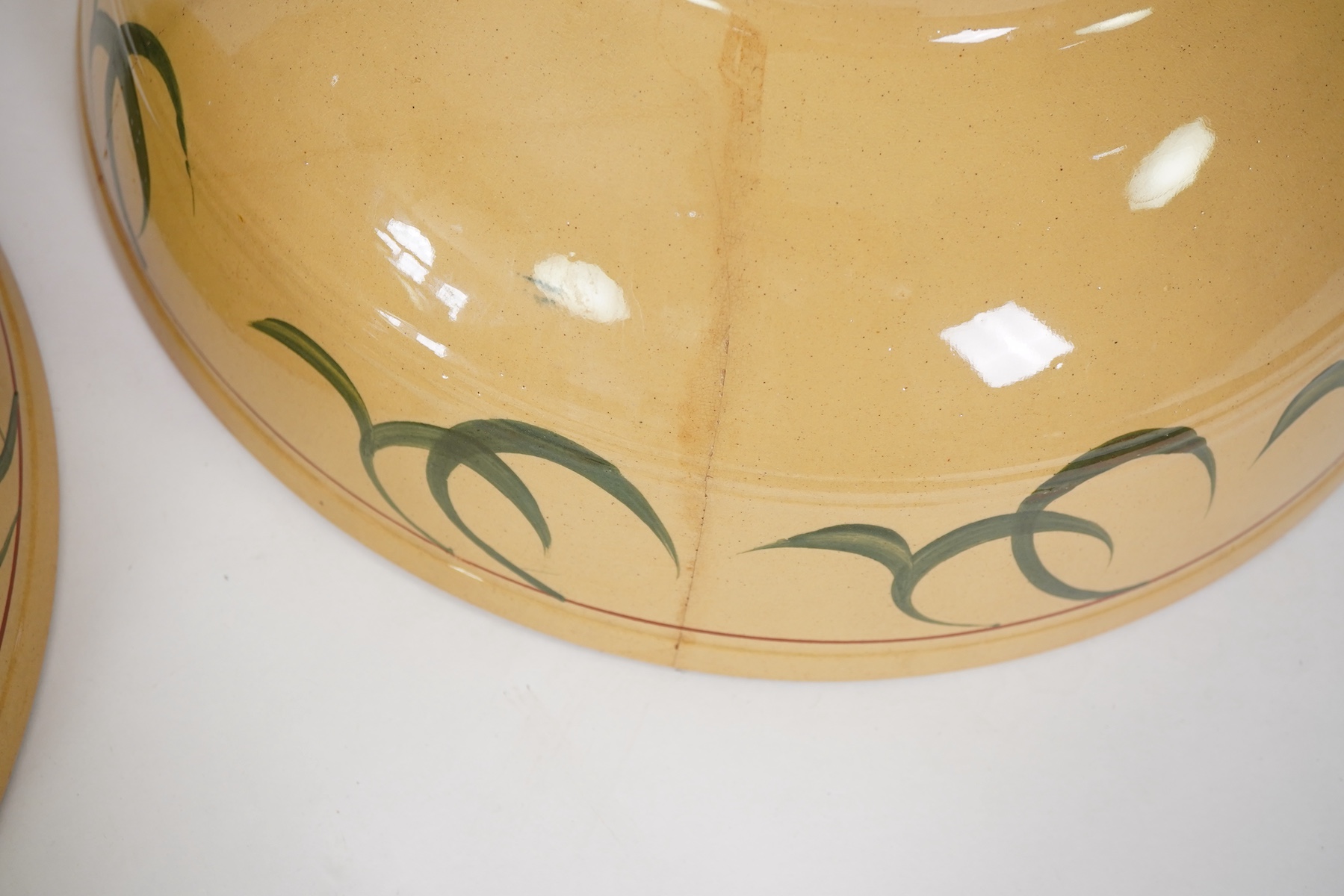 Dr Christopher Dresser (1834-1904) for T.G. Green & Co Ltd.: A pair of 'Ivanhoe' large bowls or basins